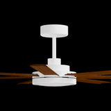 Calibo Alula 80" (2032mm) 7 Blade Indoor/Outdoor DC Ceiling Fan with 24W Light & Remote | White & Koa