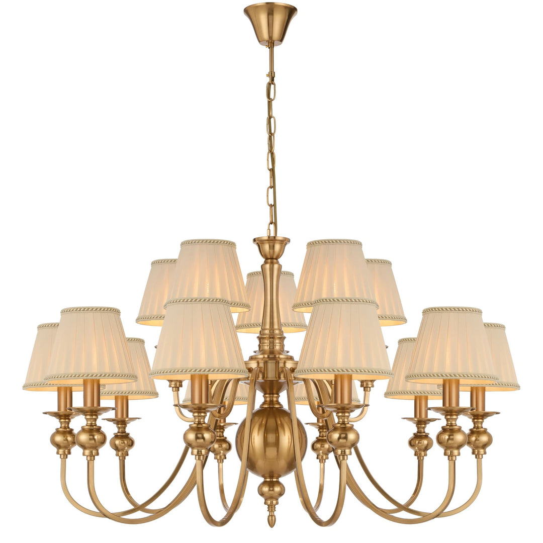 Telbix Siedel 15-Light Pendant with Shades | Copper