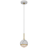 Telbix Oneta 1 Light Pendant | White