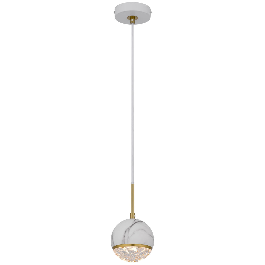 Telbix Oneta 1 Light Pendant | White