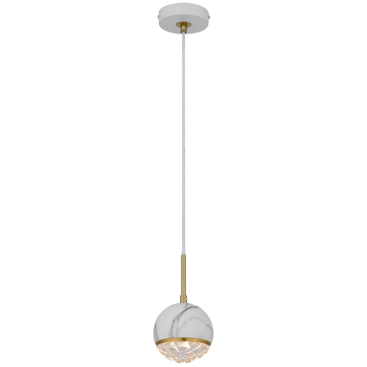 Telbix Oneta 1 Light Pendant | White