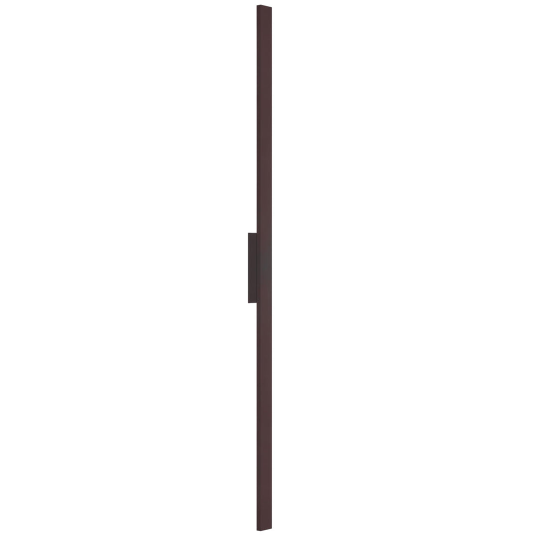 Telbix Ebiza Tall Slimline Tricolour LED Exterior Wall Light | Rust