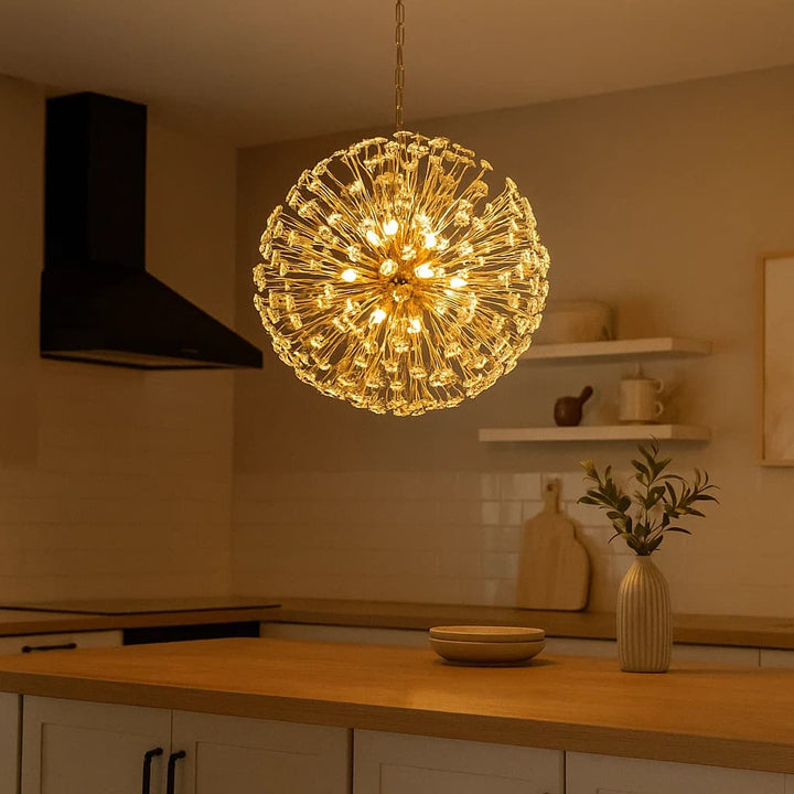 Telbix Lerida 12 Light Pendant | Gold