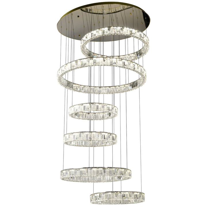 Telbix Rias 6 Tier Pendant Light | Gold
