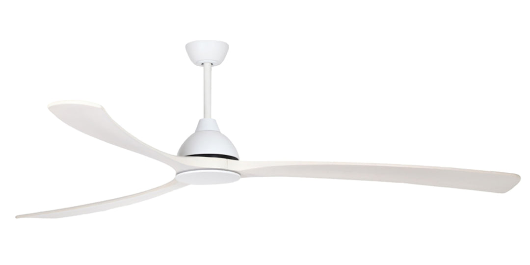 Fanco Sanctuary Oversized 92" Commercial DC Ceiling Fan with Remote for Large Indoor/Outdoor Areas | White/Whitewash