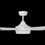 Calibo Breeze Silent 48" (1220mm) ABS AC Ceiling Fan with 24W CCT LED Light | White