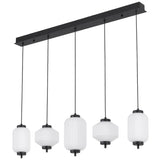 Telbix Torso 5 Light LED Bar Pendant | Black