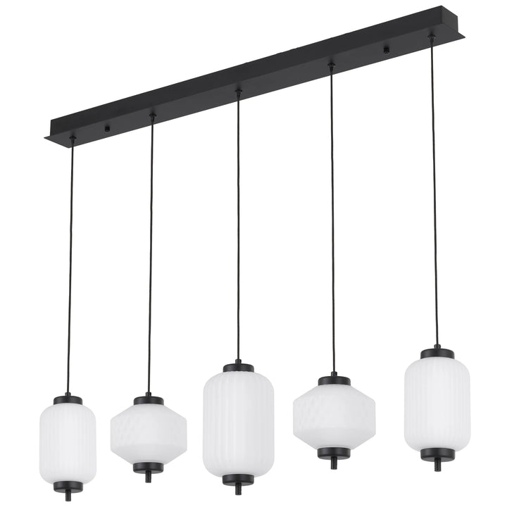 Telbix Torso 5 Light LED Bar Pendant | Black