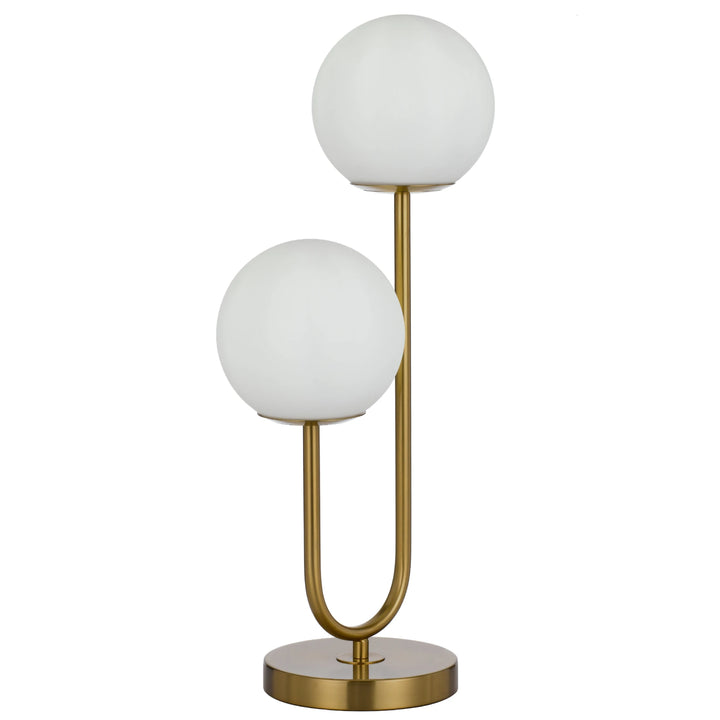 Telbix Eterna 2 Light Table Lamp (E27) | Antique Gold
