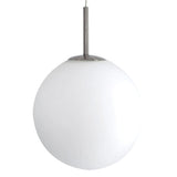 Nickel Telbix Bally Opal Matt Glass Ball Pendant Light | 300mm