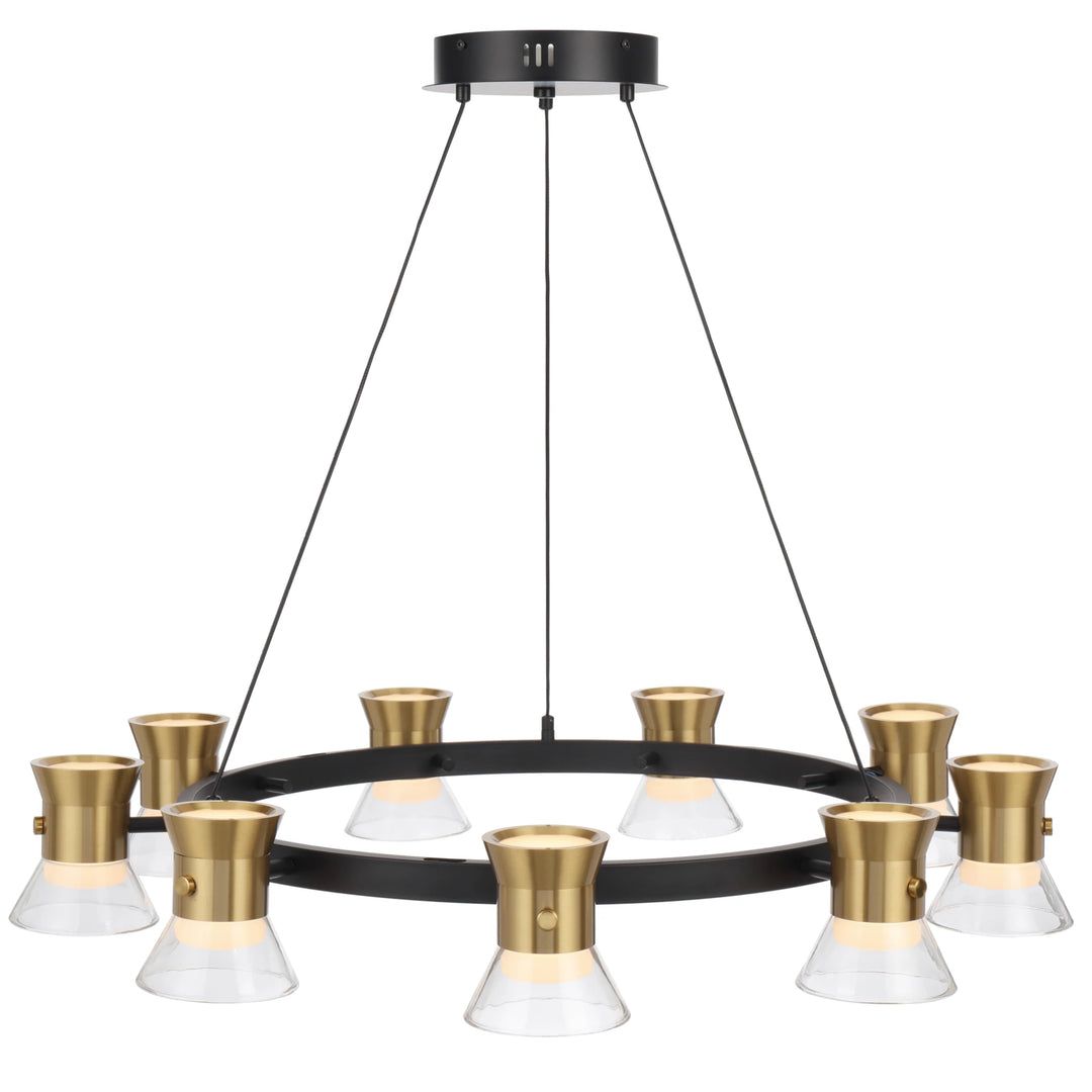Telbix Tipico 9 Light LED Pendant Light | Gold