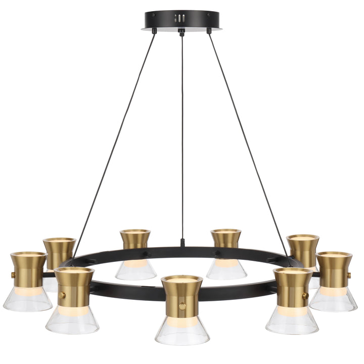 Telbix Tipico 9 Light LED Pendant Light | Gold