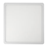 Telbix Lunos Square White Frame Dimmable 3CCT LED Oyster Light with Flex and Plug | Medium