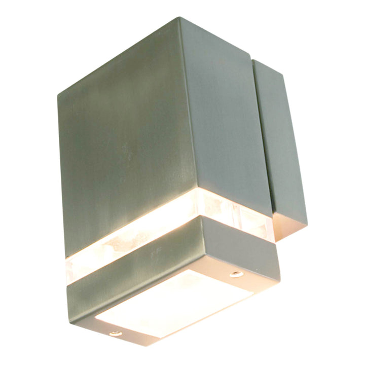 Dixon Square 304 S/S Exterior IP44 Wall Light | 2 Light