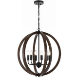 Telbix Black Vestal Pendant Light | 6 Light