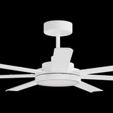 Calibo Alula 80" (2032mm) 7 Blade Indoor/Outdoor DC Ceiling Fan with 24W Light & Remote | White