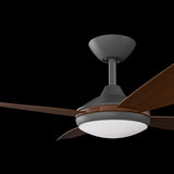 Calibo Vanga 48" DC Smart Ceiling Fan with LED Light and Remote Control | Black and Koa