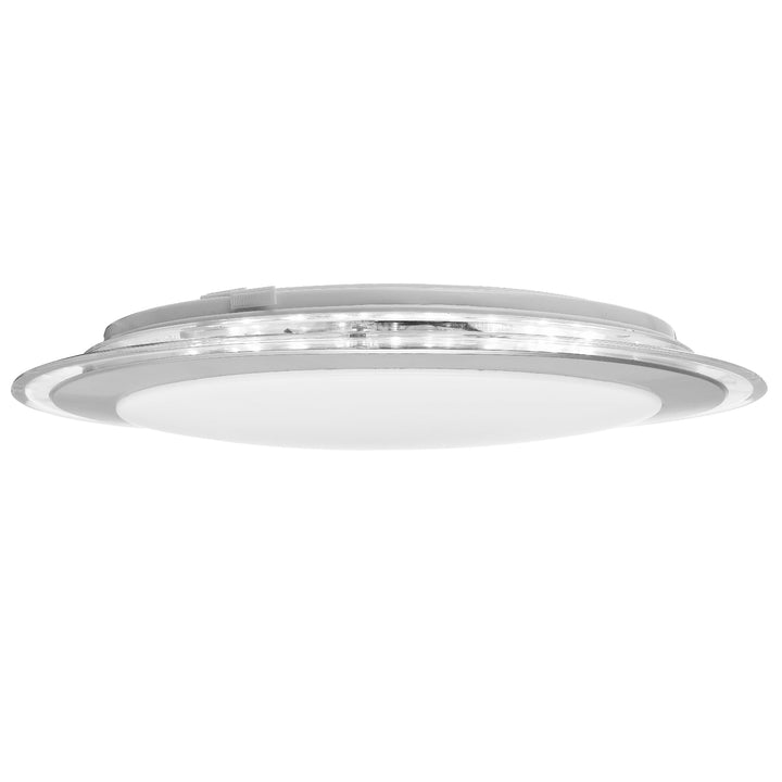 Telbix Astrid Small Tricolour LED Oyster Light | Silver