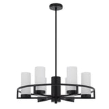Telbix Black Eamon Round Pendant Light (E14) | 6 Light