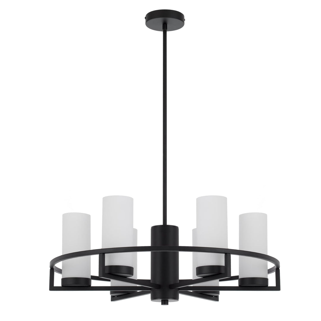 Telbix Black Eamon Round Pendant Light (E14) | 6 Light