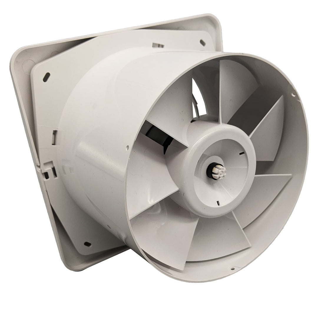 Fanco Dynamic 125 Square Wall/Ceiling Exhaust Fan with Matte Finish | White