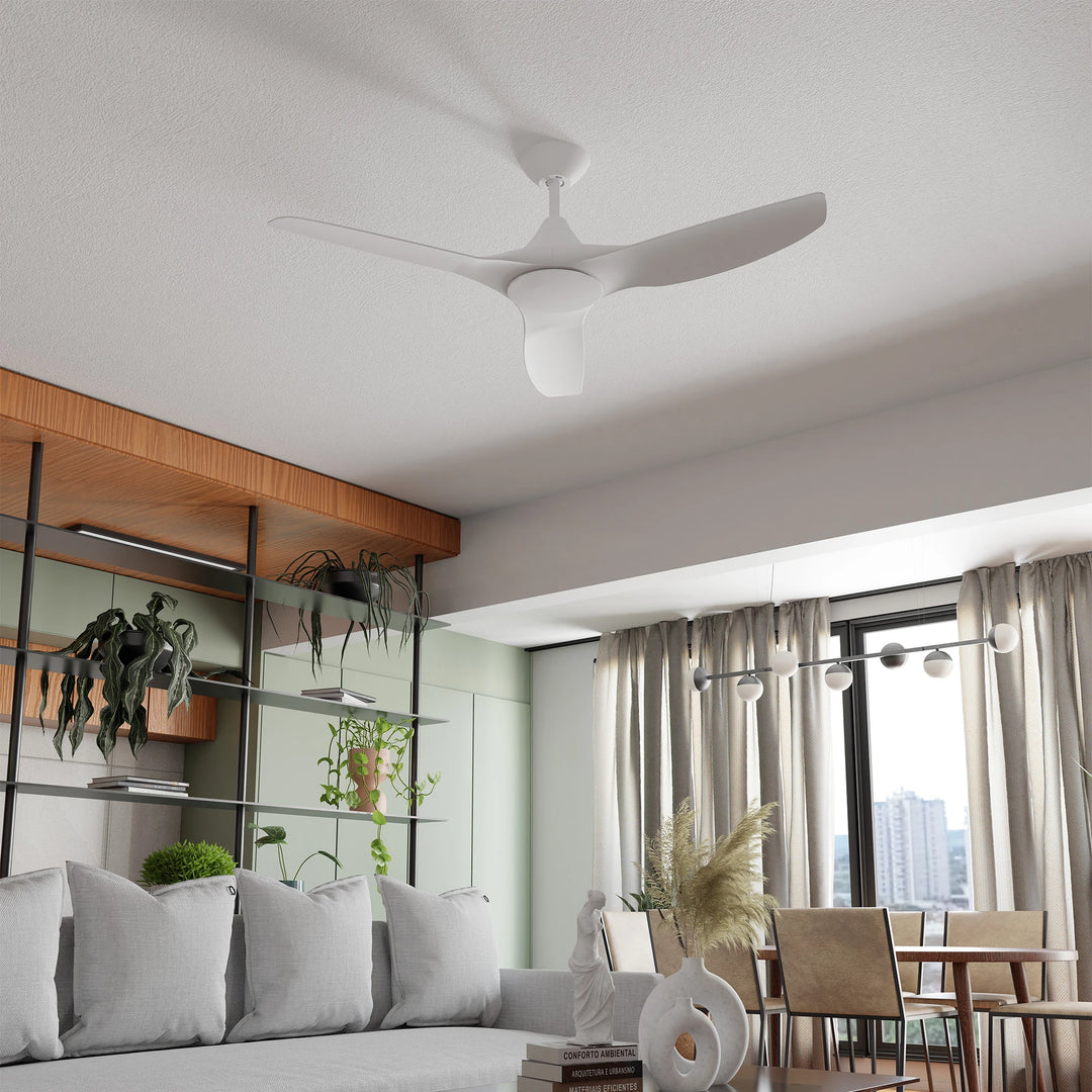 Calibo Smart CloudFan 72" (1830mm) ABS DC Ceiling Fan with 20W CCT LED Light and Remote | White