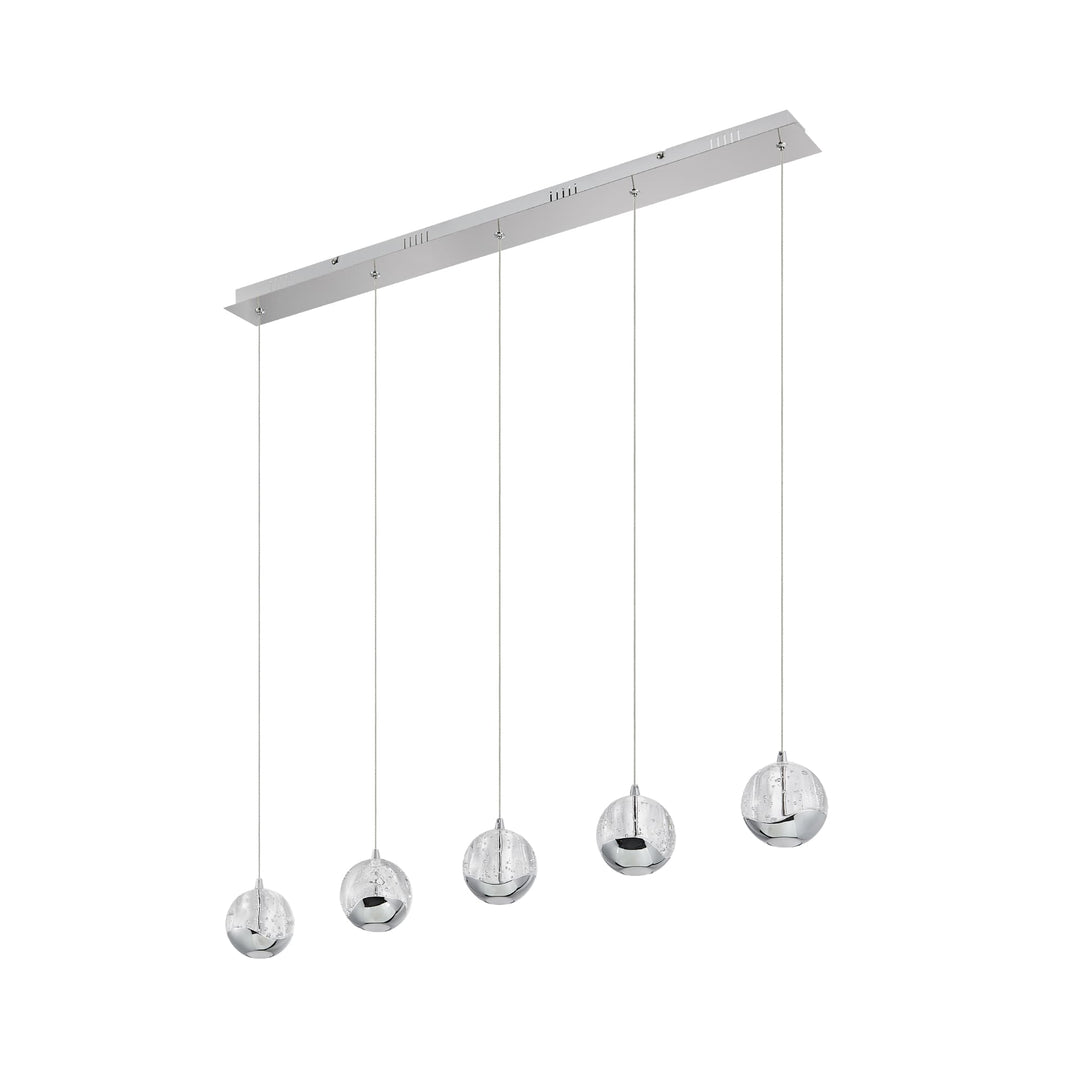 Telbix Segovia 5 Light LED Bar Pendant | Chrome