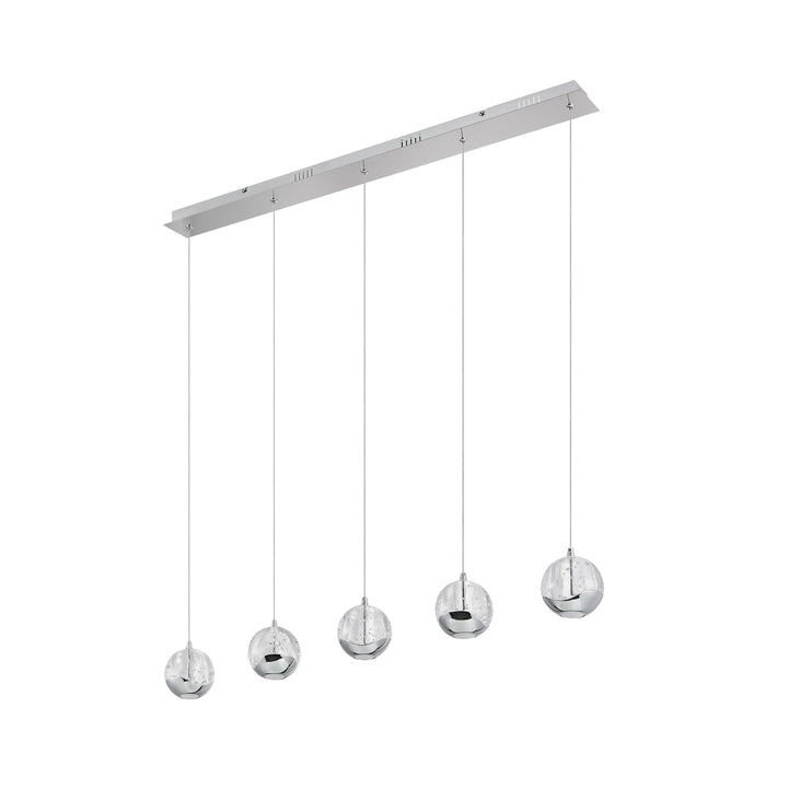 Telbix Segovia 5 Light LED Bar Pendant | Chrome