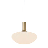Nordlux Alton 35 Hand-Crafted Glass Ellipse Pendant (E27) | White