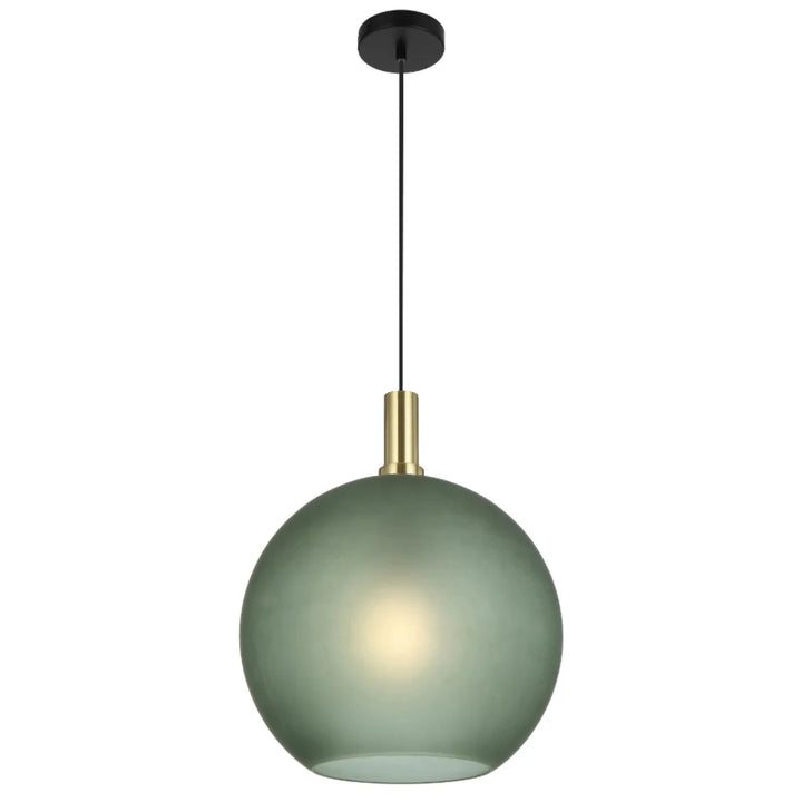 Telbix Patino Large Glass Pendant (E27) | Green
