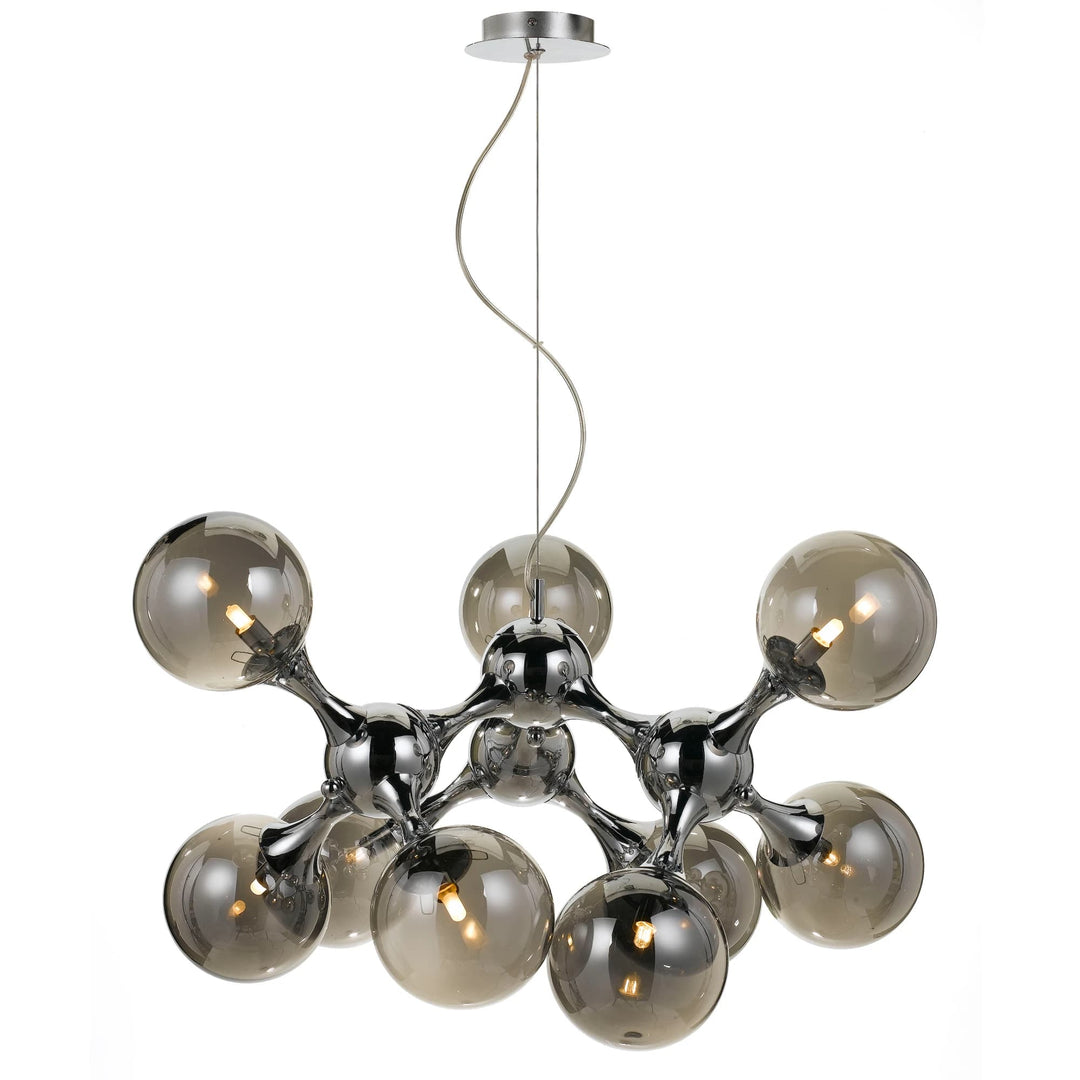 Telbix Cosmic 9 Light Pendant | Chrome