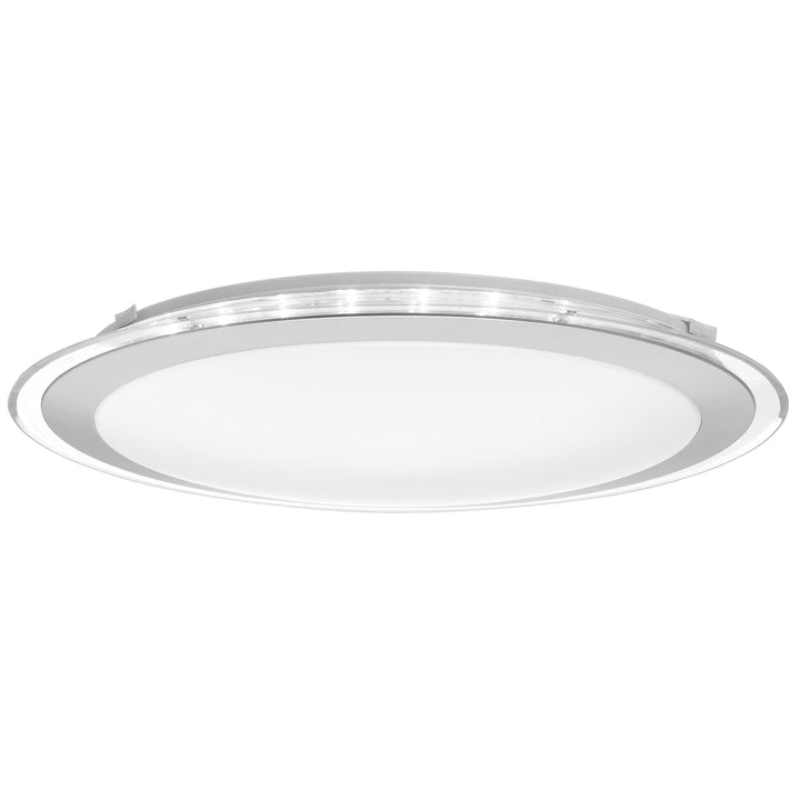 Telbix Astrid Medium Tricolour LED Oyster Light | Silver