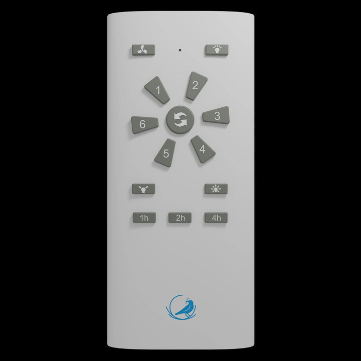 Calibo Storm 52" (1320mm) 5 Blade Indoor/Outdoor DC Ceiling Fan and Remote | White & Koa