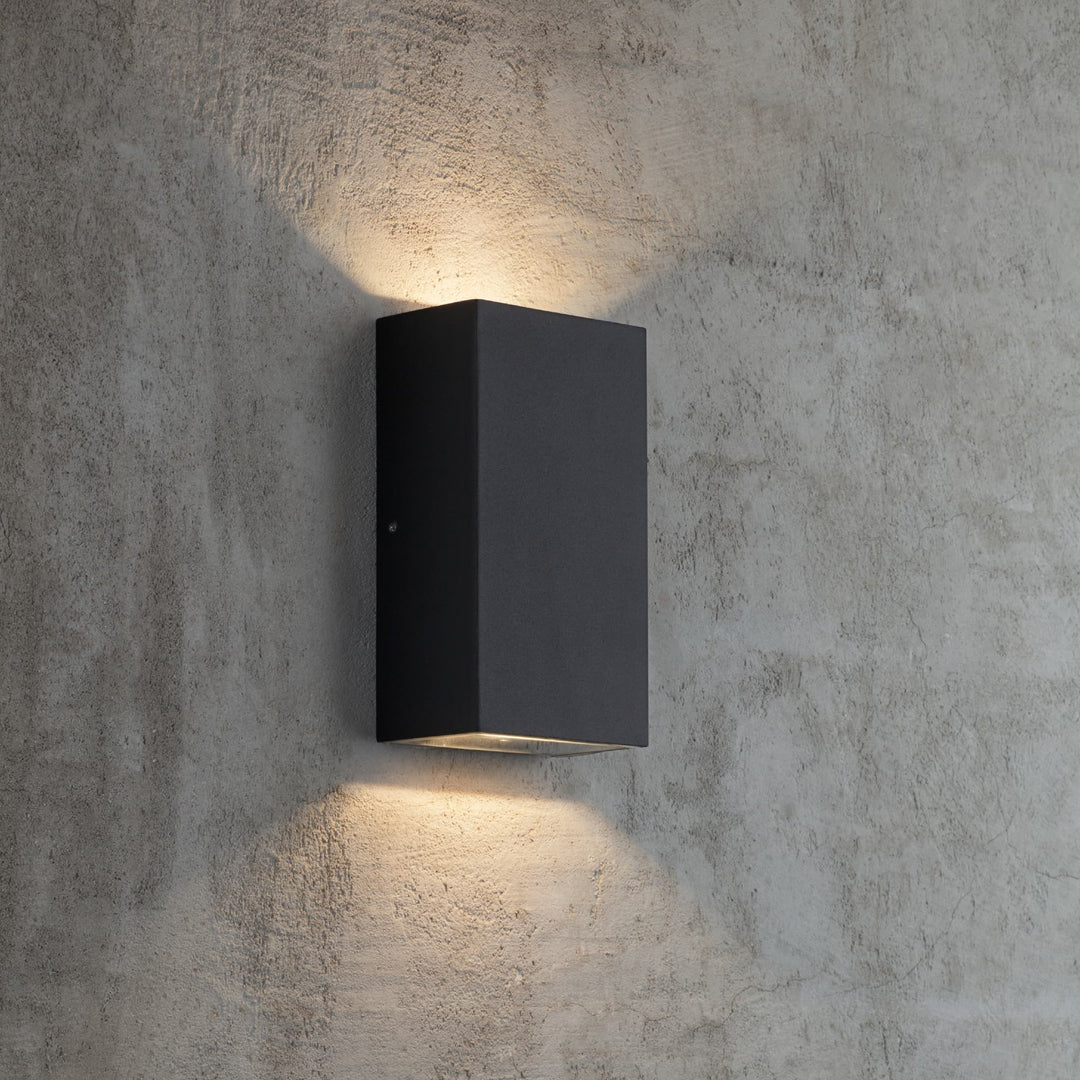 Nordlux Rold Flat Up/Down Outdoor LED Wall Light | Black