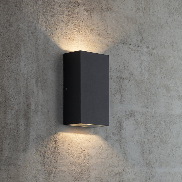 Nordlux Rold Flat Up/Down Outdoor LED Wall Light | Black