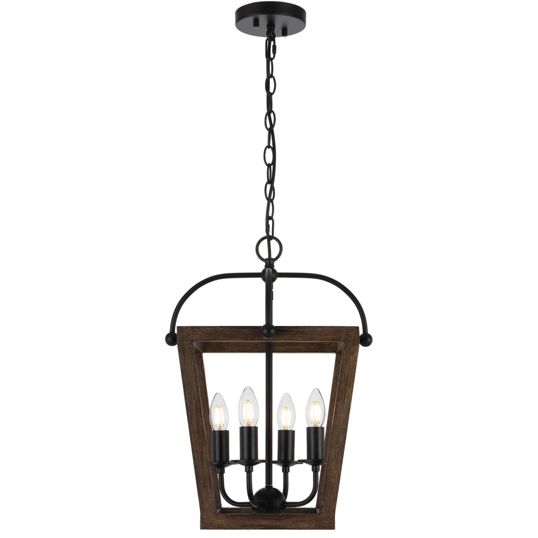 Telbix Black Lacota Pendant Light | 4 Light
