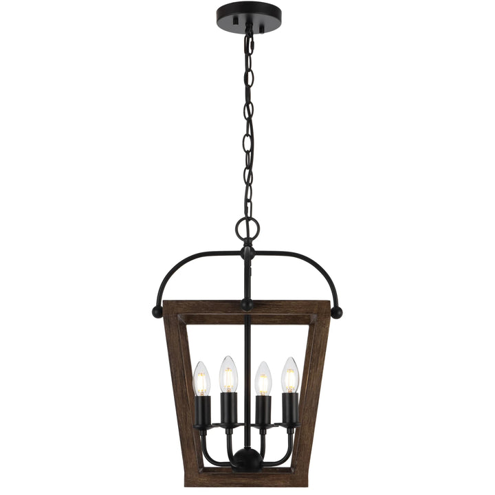 Telbix Black Lacota Pendant Light | 4 Light