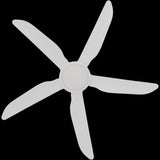 Calibo Storm 48" (1220mm) 5 Blade 18W Tricolour LED Light Indoor/Outdoor DC Ceiling Fan & Remote | White