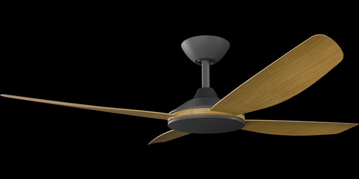 Calibo Vanga 48" DC Smart Ceiling Fan with Remote Control | Black and Teak