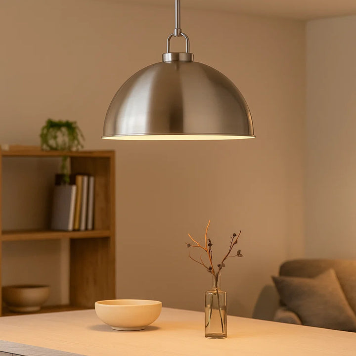 Telbix Emerson Large Pendant | Nickel