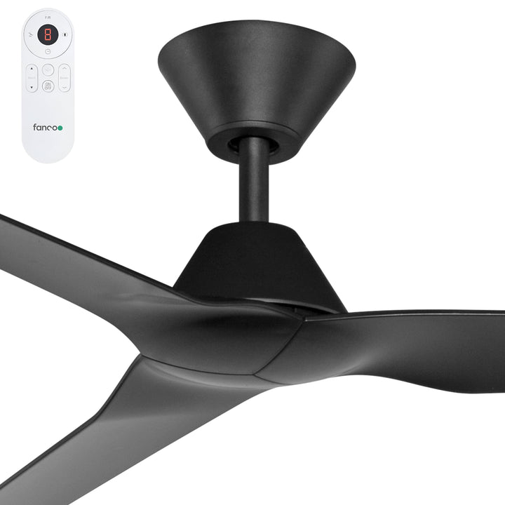 Fanco Infinity-iD 54" DC Smart Ceiling Fan with Remote | Black