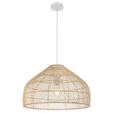 Natural Telbix Frya Woven Pendant (E27) | Large