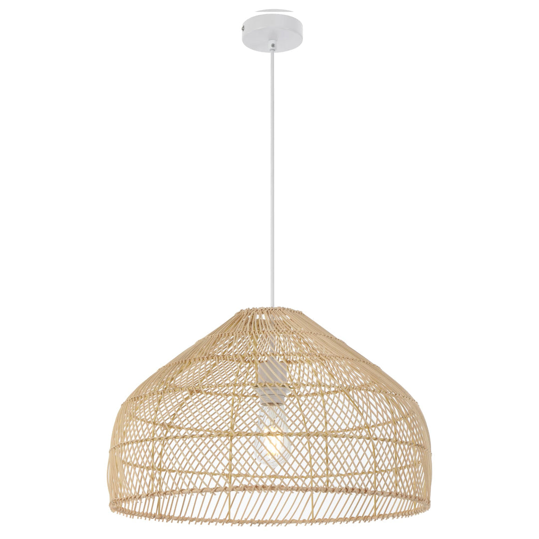 Natural Telbix Frya Woven Pendant (E27) | Large