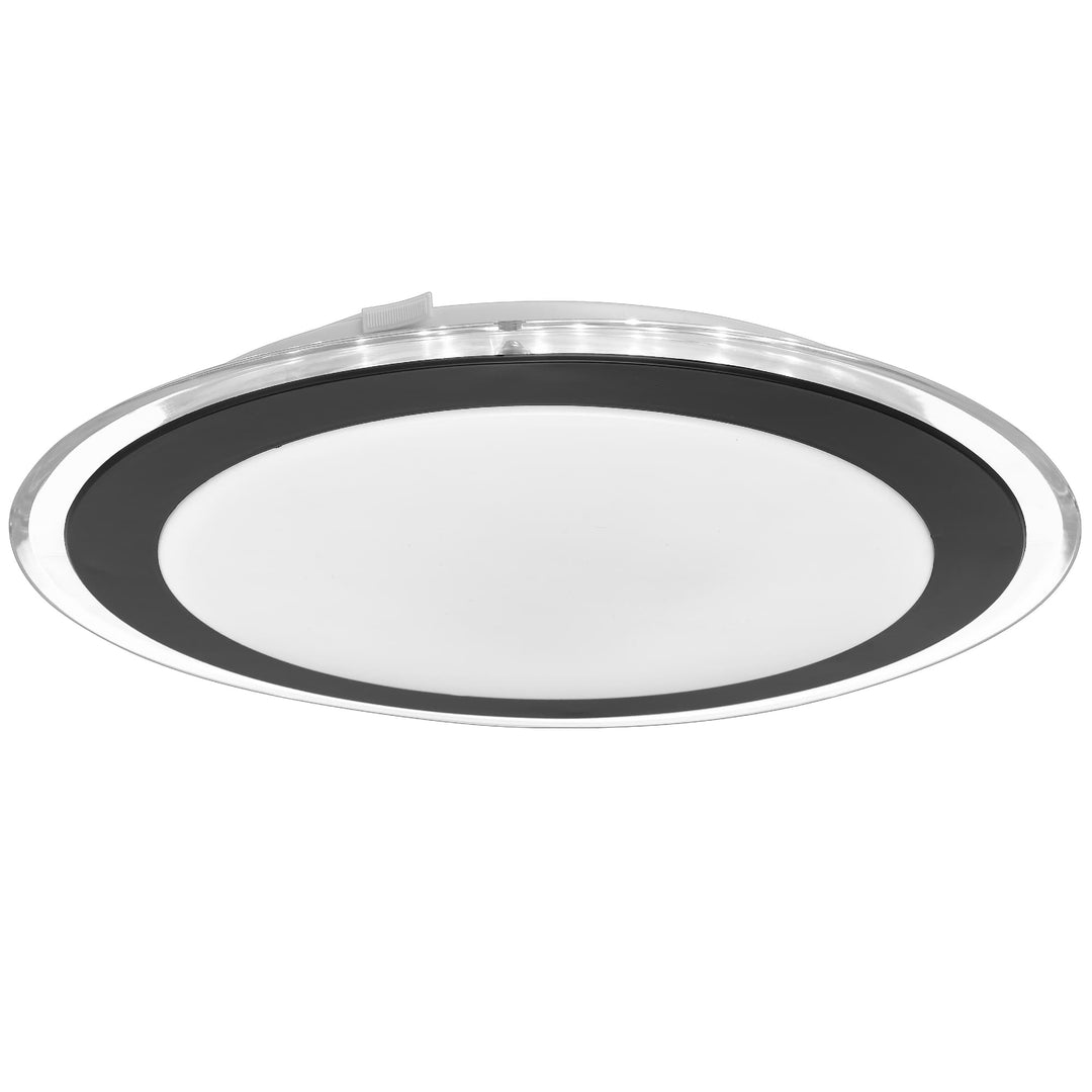 Telbix Astrid Small Tricolour LED Oyster Light | Black