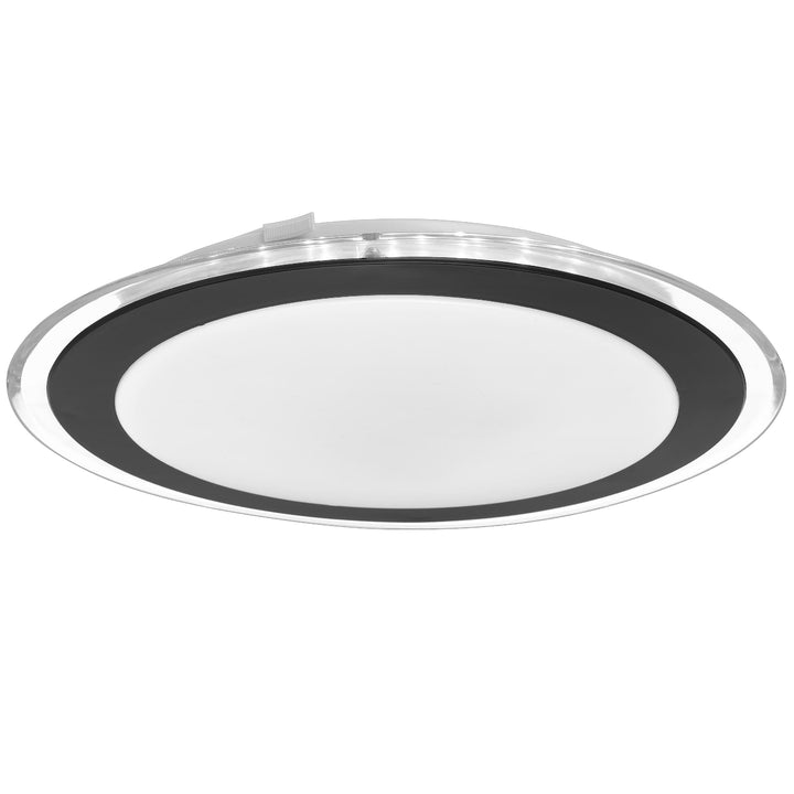 Telbix Astrid Small Tricolour LED Oyster Light | Black