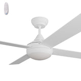 Calibo Kestrel 48" (1220mm) Indoor/Outdoor DC Ceiling Fan with 18W CCT LED Light & Remote | White