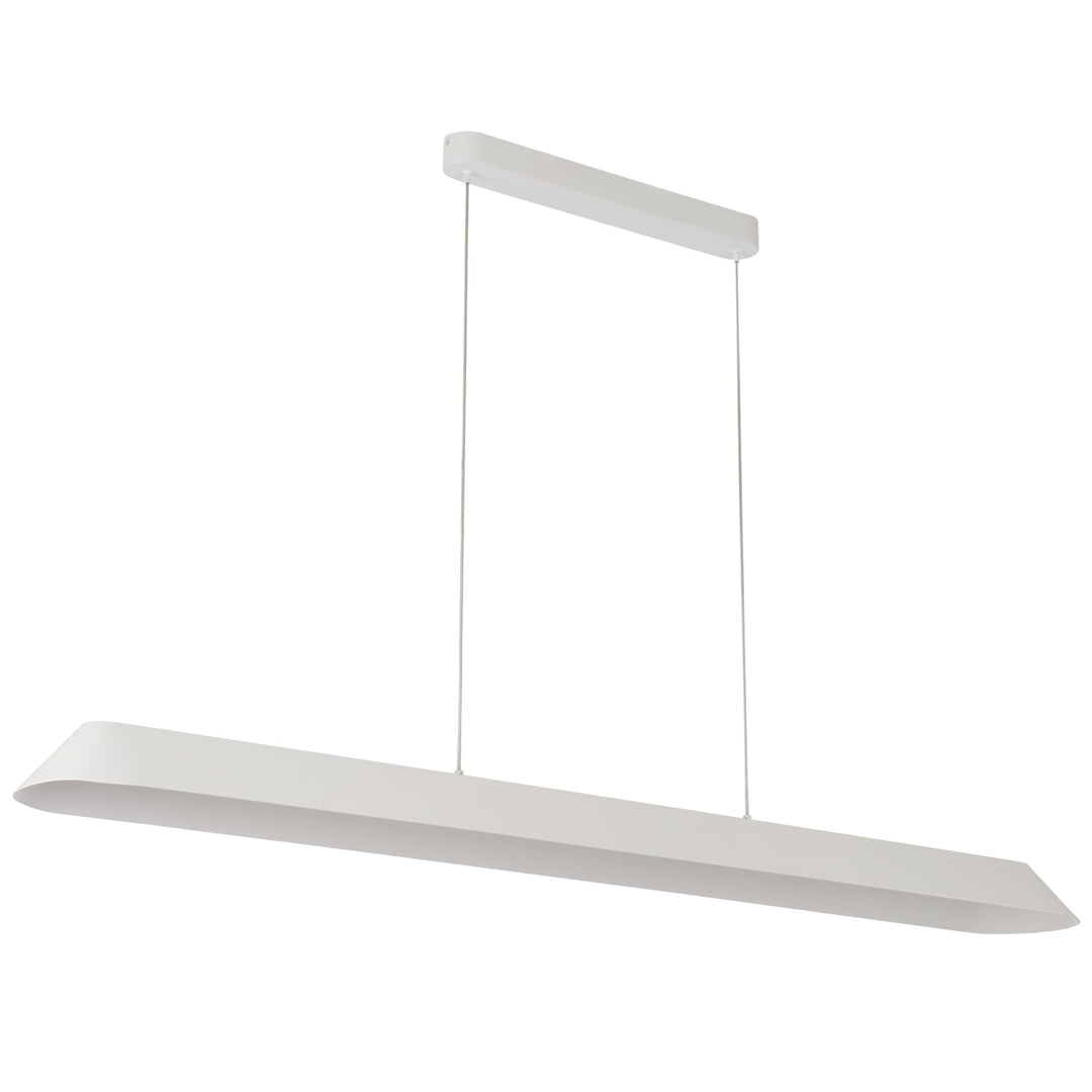 Telbix Corsa Tricolour LED Linear Pendant | White