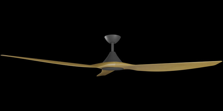 Calibo Smart CloudFan 72" (1830mm) ABS DC Ceiling Fan and Remote | Black & Teak
