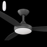 Calibo Condor 52" DC Smart Ceiling Fan with LED Light and Remote Control | Black
