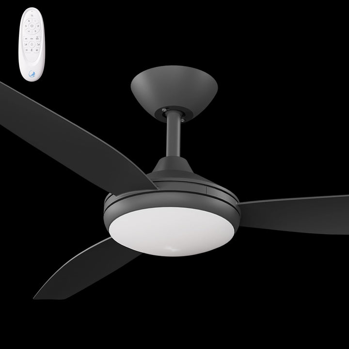 Calibo Condor 52" DC Smart Ceiling Fan with LED Light and Remote Control | Black